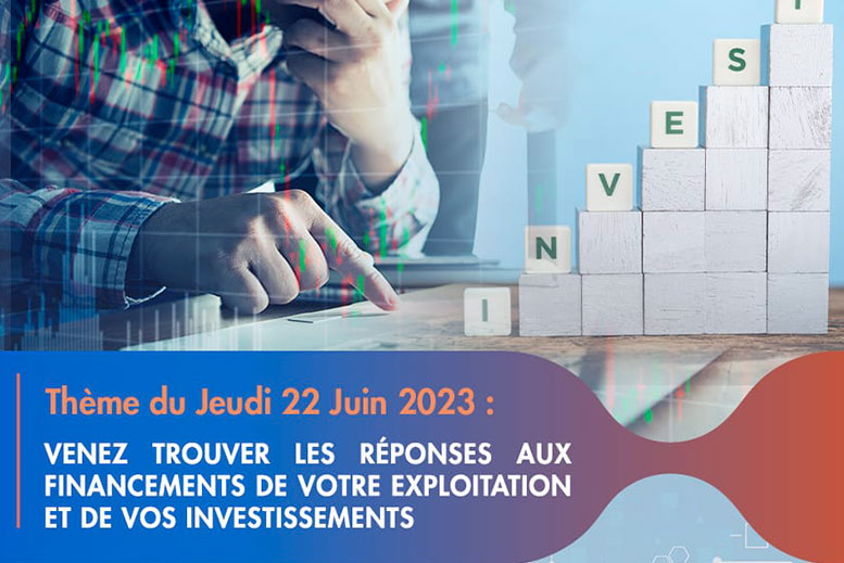 Venez trouver les réponses aux financements de votre exploitation et de vos investissements
